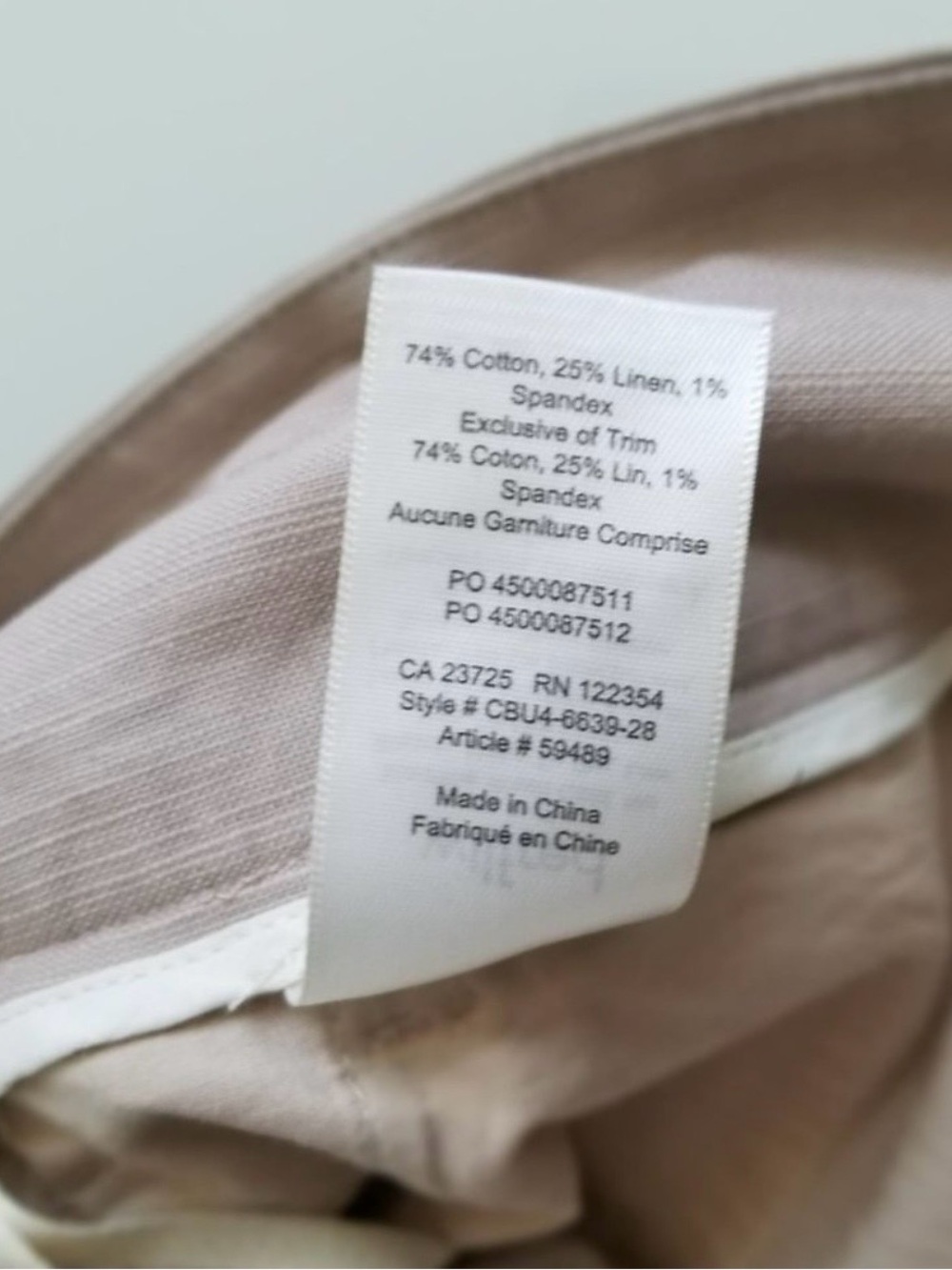 Wilfred Marne Paperbag Shorts Beige Taupe Linen Blend Size 4 - Picture 6 of 6